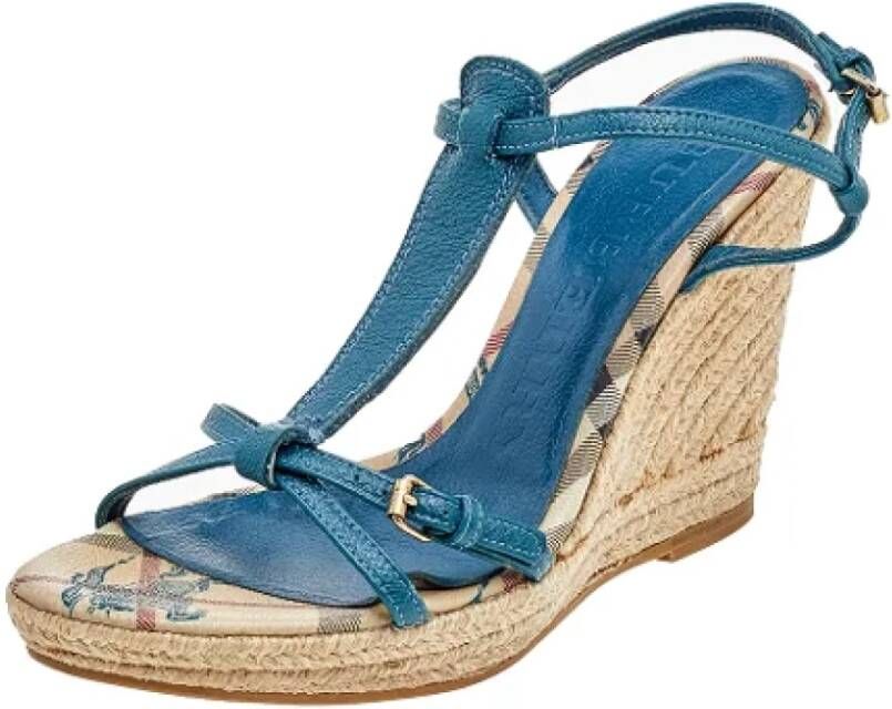 Burberry Vintage Pre-owned Sandalen Blue Dames