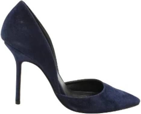 Burberry Vintage Pre-owned Suede heels Blue Dames