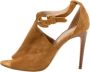 Burberry Vintage Pre-owned Suede sandals Brown Dames - Thumbnail 1