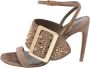 Burberry Vintage Pre-owned Suede sandals Gray Dames - Thumbnail 1