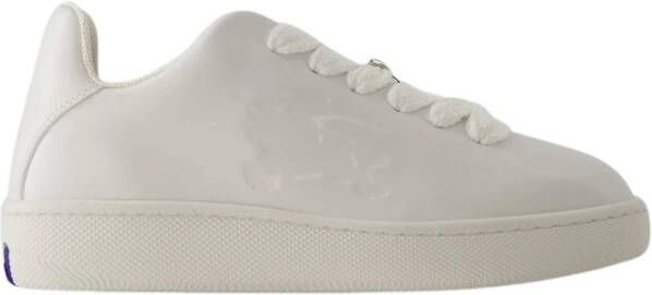 Burberry Witte Leren Box Sneakers White Dames