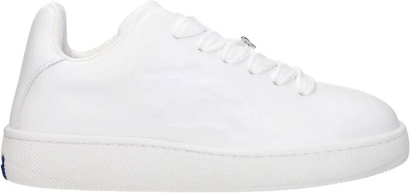 Burberry Leren sneakers met veters White Heren