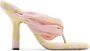 Burberry Witte Leren Sandalen met Check Print Pink Dames - Thumbnail 1