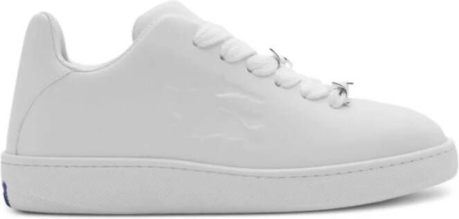 Burberry Witte Leren Sneakers White Heren