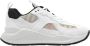 Burberry Sneakers van glad leer en suède met ruitjes mesh-inzetstukken White - Thumbnail 1