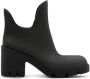Burberry Zwarte regenbestendige laarzen met brede comfortabele hak Black Dames - Thumbnail 2