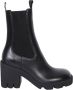Burberry Zwarte Enkellaarsjes Elegante Stijl Black Dames - Thumbnail 1