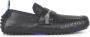 Burberry Zwarte Leren Loafers met B-Cut Rits Black Heren - Thumbnail 3