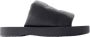 Burberry Sandalen Lf Knight Slab Sandals Leather Black in zwart - Thumbnail 1
