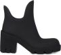 Burberry Zwarte regenbestendige laarzen met brede comfortabele hak Black Dames - Thumbnail 1
