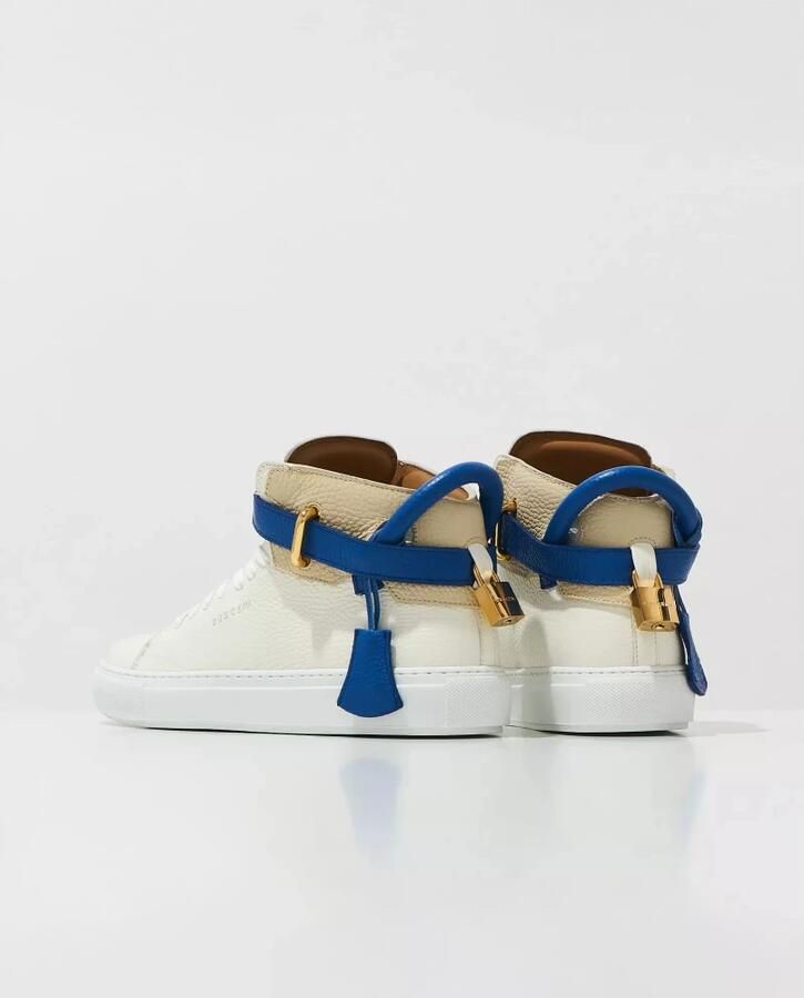 Buscemi Witte leren hoge sneakers - Foto 2