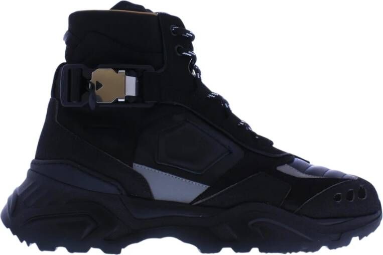 Buscemi Hoge Top Gevecht Sneakers Zwart