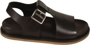 Buttero Flat Sandals Zwart Heren