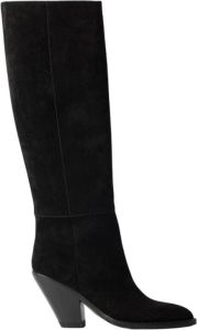Buttero Medium haklaars high been Zwart Dames
