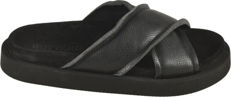 Buttero Sliders Black Heren