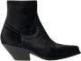 Buttero Western Stijl Leren Enkellaars - Thumbnail 1