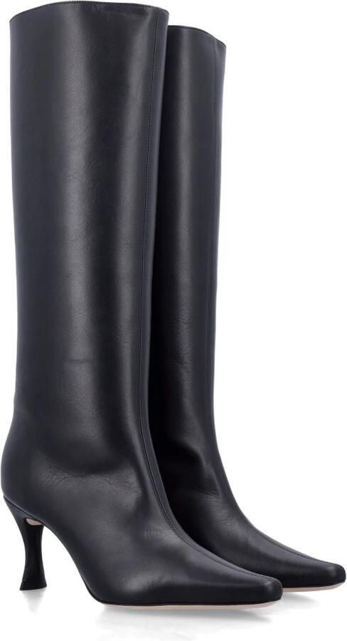 By FAR Stevie 42 Zwart gladde kalf lederen laarzen Zwart Dames