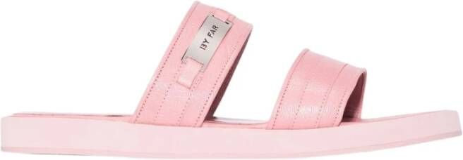 By FAR Eenvoudig sandalen korrelig leer Roze Dames