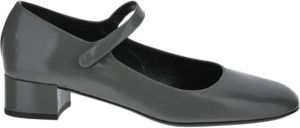 By FAR Ginny Cement Semi Patent Leather Grijs Dames
