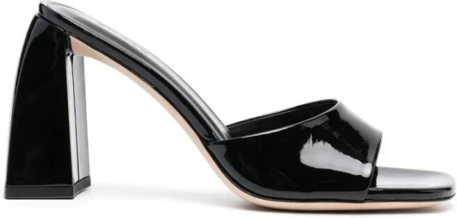 By FAR Heeled Mules Black Dames