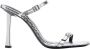 By FAR Metallic Pebbled High Heel Sandalen Gray Dames - Thumbnail 1