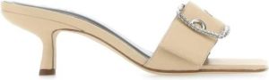 By FAR Sand Nappa Leather Davina Mules Beige Dames