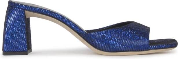 By FAR Blauwe Disco Dot Hakken Mules Blue Dames