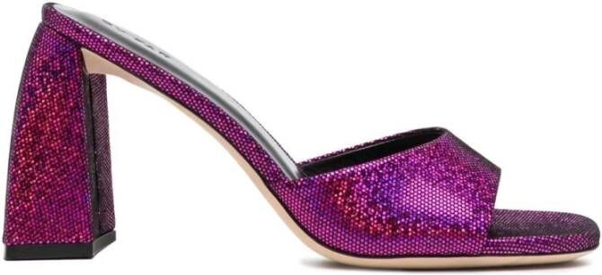 By FAR Fuchsia Disco Dot Hakken Mules Purple Dames