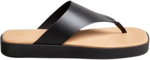 By Malene Birger Leren Flip-Flops Marisol By Herenne Birger Black Dames