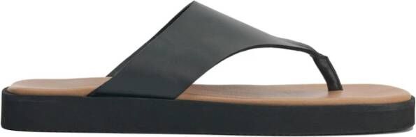 By Malene Birger Leren Flip-Flops Marisol By Herenne Birger Black Dames