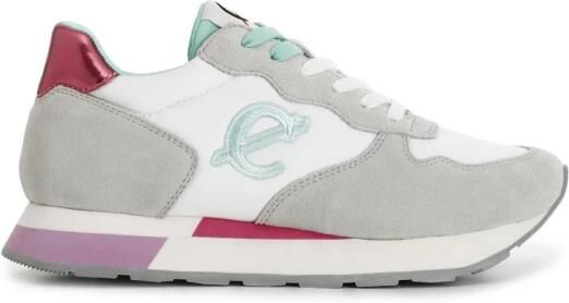 CafèNoir Platform Suede & Technical Fabric Sneakers