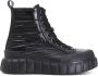 CafèNoir Dames Casual Zwarte Synthetische Laars Black Dames - Thumbnail 1