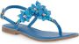 CafèNoir Flat Sandals Blauw Dames - Thumbnail 1