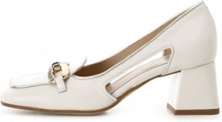 CafèNoir Pumps White Dames