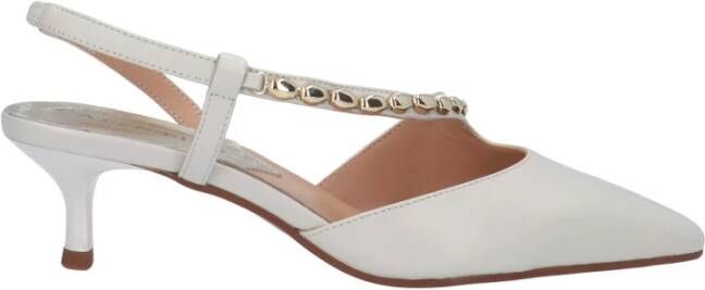 CafèNoir Pumps White Dames