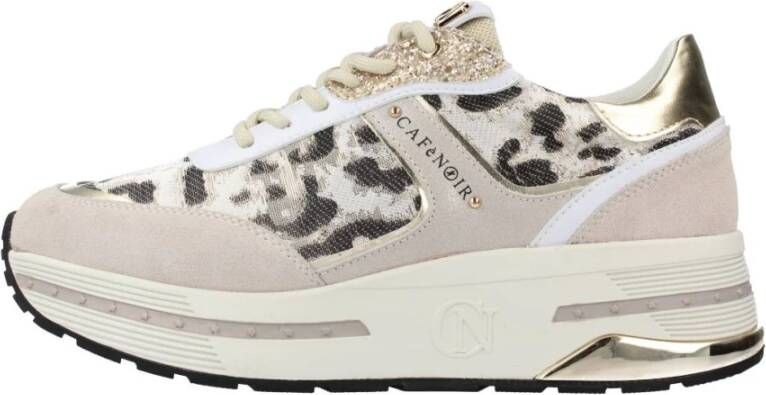 CafèNoir Stijlvolle Damessneakers Beige Dames