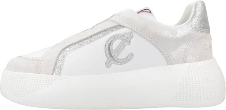 CafèNoir Stijlvolle Slip-On Suède Sneakers White Dames - Foto 2