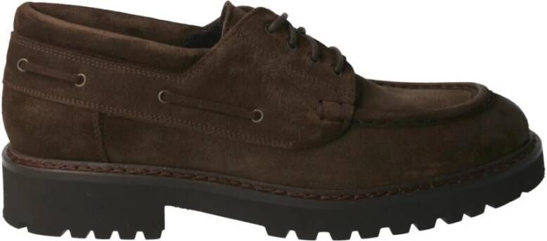 Calce Bruine Suède Bootschoen Brown Heren
