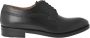 Calce Zwarte leren heren blucher schoenen - Thumbnail 1