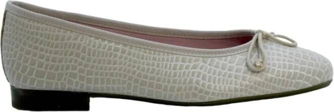 Callaghan Beige Casual Leren Ballerina's Beige Dames