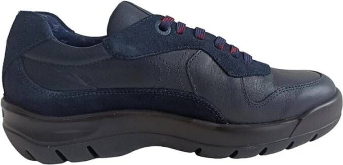 Callaghan Blauwe Casual Leren Sneakers met Rubberen Zool Blue Heren