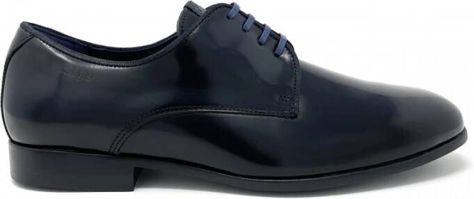 Callaghan Blauwe gepoetste derby schoenen Blue Heren