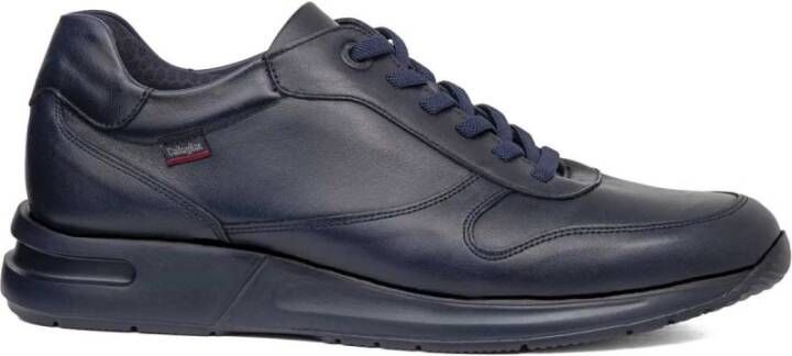 Callaghan Blauwe leren sneakers Goliat 91320 Blue Heren