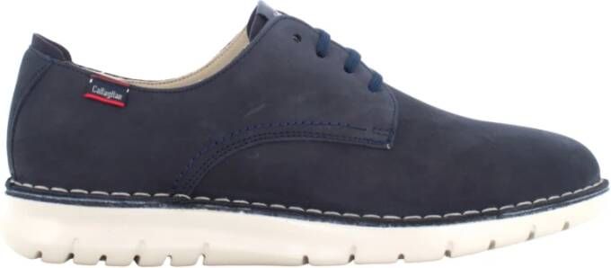 Callaghan Blauwe Suède Heren Casual Schoenen Blue Heren