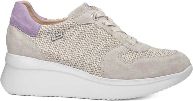 Callaghan Comfortabele Sneaker voor Lange Wandelingen Beige Dames