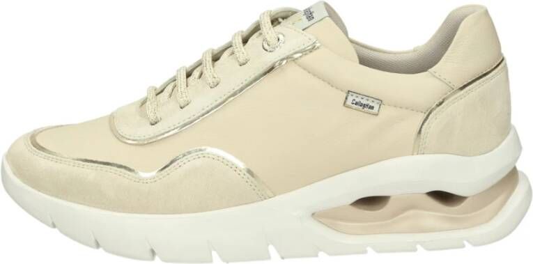 Callaghan Elegante Beige Sneakers met Veters