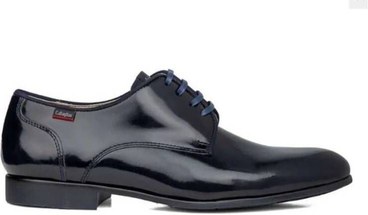 Callaghan Blauwe gepoetste derby schoenen Blue Heren