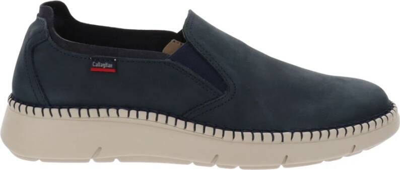 Callaghan Leren Heren Loafers Slip-On Stijl Blue Dames