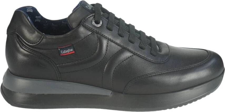 Callaghan Leren vetersneakers met gepatenteerde rubberen zool