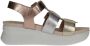 Callaghan Multicolor Leren Sandaal met Kruisband en Hakband Multicolor Dames - Thumbnail 1